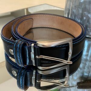 Roger Ximenez black leather belt